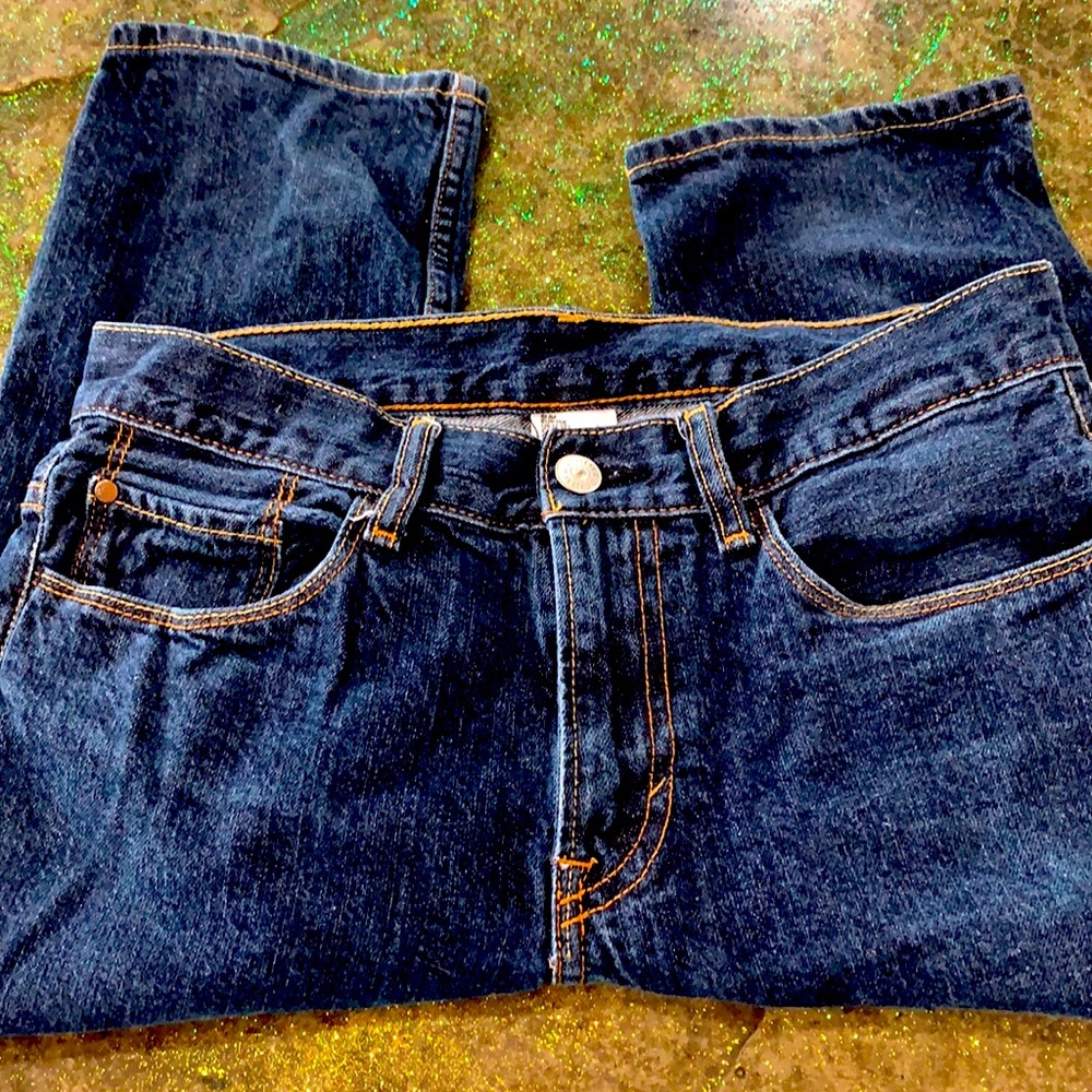 Boys H&M Straight Dark Wash Jeans - Size 14